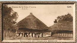 CHOCOLAT SUCHARD : IMAGE N° 126 . CASES DE LA CÔTE D'IVOIRE . A.O.F. - Suchard