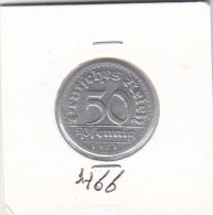 50 Pfennig Alu 1921 D - 50 Renten- & 50 Reichspfennig