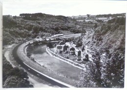 Cp Photo COMBLAIN AU PONT  Vue Generale Panorama Ligne De Chemin De Fer Et Ourthe Photo Lander Top - Comblain-au-Pont