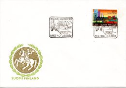 FINLANDE. Enveloppe Commémorative De 1982. Métro De Helsinki. - Tram