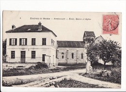 Carte 1906 SERAINCOURT / ECOLE , MAIRIE ET EGLISE - Seraincourt