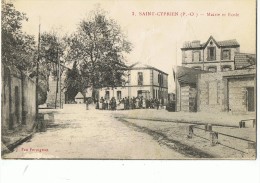 SAINT-CYPRIEN --Mairie , école  --scan Recto-verso - Saint Cyprien