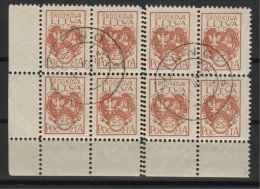 CENTRAL LITHUANIA, 25 FEN BLo8 FROM 1920, DOUBLE PERFORATION VARIETY! - Bezetting