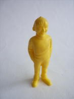 FIGURINE PUBLICITAIRE ESSO Belge 1973 Monochrome Jaune -Tintin - HOMME DE MAIN - PETIT BANDIT CHAUVE - Tintin