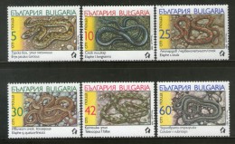 Bulgaria 1989 Snakes Reptiles Fauna Sc 3491-96 MNH # 3247 - Snakes