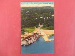 Cincinnati,OH--The Island Queen Lands At Coney Island--not Mailed--PJ 247 - Andere & Zonder Classificatie