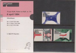 Netherlands MNH 1994, KLM Airplane, Presentation Pack, - Unused Stamps