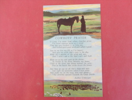 Omaha,NE--Cowboys Prayer--not Mailed--PJ 247 - Sonstige & Ohne Zuordnung