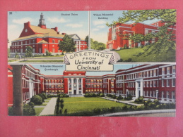 Cincinnati,OH--Greetings From The University Of Cincinnati--not Mailed--PJ 248 - Andere & Zonder Classificatie