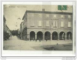 VARILHES(09)1910-PLACE DE LA MAIRIE-circulée-animée - Varilhes