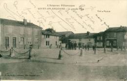 Givry-en-Argonne  La Grande Place  Cpa - Givry En Argonne