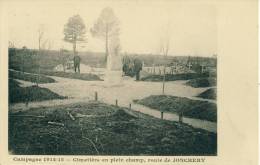 Campagne 1914-15 - Cimetière En Plein Champ Route De Jonchery  Cpa - Jonchery-sur-Vesle