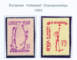 ROMANIA - 1955 Volleyball Mounted Mint - Neufs