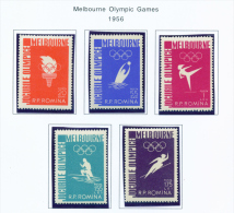 ROMANIA - 1956 Olympic Games Mounted Mint - Neufs