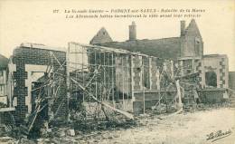Pargny-sur-Saulx  Les Allemands Battus Incendièrent La Ville Avant Leur Retraite  Bataille De La Marne  Cpa - Pargny Sur Saulx