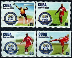 CUBA 2004 FIFA FOOTBALL / SOCCER MNH - Unused Stamps
