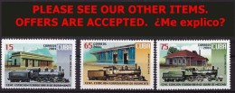 CUBA 2004 TRAINS LOCOMOTIVES MNH RAILROAD - Nuevos