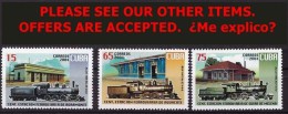 CUBA 2004 TRAINS LOCOMOTIVES MNH RAILROAD - Unused Stamps