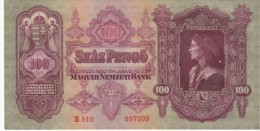 Hungary #98 100 Pengo 1930 Banknote Currency - Hungría