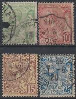 Monaco N° 22 à 25  Obl. - Used Stamps