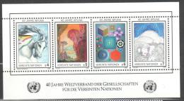 UN Vienna 1986 Art Painting Graphic Michel Bl.3 MNH (**). - Nuovi