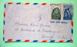 French West Africa - Senegal 1952 Cover To France - Woman Of Mauritania - Dahomey Laborer - Brieven En Documenten