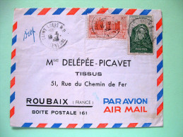 French West Africa - Senegal 1952 Cover To France - Woman Of Mauritania - Djenne Mosque Of Sudan - Briefe U. Dokumente