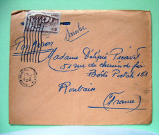 French West Africa - Senegal 1952 Cover To France - Monorail Train In Senegal - Cartas & Documentos