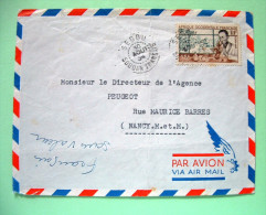 French West Africa - Senegal 1954 Cover To France - Medecine Laboratory Microscope - Brieven En Documenten