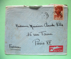 French West Africa - Senegal 1954 Cover To France - Agni Woman Ivory Coast - Cartas & Documentos