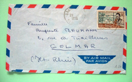 French West Africa - Senegal 1956 Cover To France - Medecine Laboratory Microscope - Brieven En Documenten