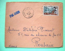 French West Africa - Senegal 1956 Cover To France - Medecine Laboratory Microscope - Briefe U. Dokumente