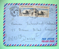 French West Africa - French Guinea 1957 Cover To France - Farm Machinery Harvester - Briefe U. Dokumente