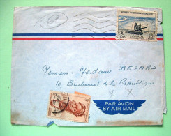 French West Africa - Senegal 1958 Cover To France - Farm Machinery Harvester - Covers & Documents