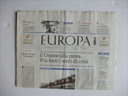 QUOTIDIANO EUROPA Anno 1 Nr. 1  12 Febbraio 2003 Nino Rizzo Nervo - Erstauflagen