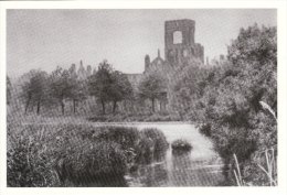 Postcard LEEDS Kirkstall Abbey 1936 River Aire Yorkshire Repro - Leeds