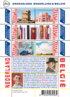 Nederland  2013  GRENZELOOS NEDERLAND BELGIE  KUNST   VEL Postfris/mnh/neuf - Neufs