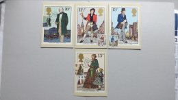 Grossbritannien 804/7 Maximum Card MK/MC, ESST, 100. Todestag Von Rowland Hill - Maximumkarten (MC)