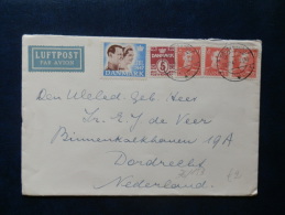 36/153  LETTRE  TO HOLLAND  +  VIGNETTE - Lettres & Documents