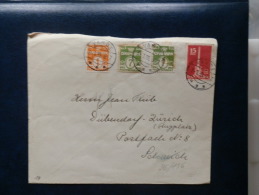 36/157  LETTRE  TO  ZURICH 1939 - Brieven En Documenten