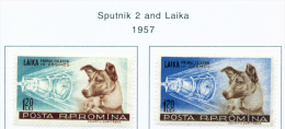 ROMANIA - 1957 Space Flight Of Laika Mounted Mint - Neufs