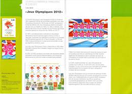 LUXEMBOURG 2012 - 2 Pages Bulletin Philatélique - JO London 2012 - Londres - Olympics - Olympic Games - Eté 2012: Londres