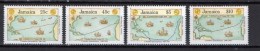 1990 Jamaica  - Discovery Of America 4v., Christopher Columbus Voyages, Ships, Explorers,  MNH - American Indians