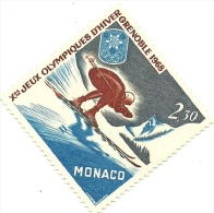 1967 - Monaco 733 Olimpiadi Di Grenoble      ---- - Invierno 1968: Grenoble