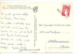N°Y&TX   1974 GRIFFE LINEAIRE D'ANNULATION ROCHEFORT(2scans) - Covers & Documents