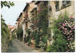 CP, 06, ANTIBES, La Rue Du Haut Castelet, Voyagé En 1985, Ed : ELBE - Antibes - Old Town