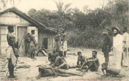 CONGO FRANCAIS  Entournée Dans Les Villages Loango   Circ. 1904   édit. Audema  Tbe   2scans - French Congo - Other