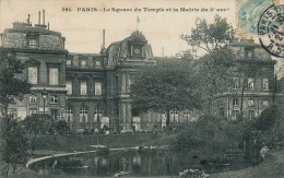 PARIS - III ème Arrondissement - Le Square Du Temple Et La Mairie - Arrondissement: 03