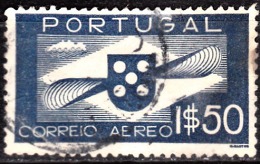 PORTUGAL - (CORREIO AÉREO) - 1936-1941,   Hélice.  1$50   (o)   MUNDIFIL  Nº 1 - Usado