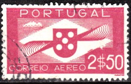 PORTUGAL-(CORREIO AÉREO) - 1936-1941,   Hélice.  2$50   (o)   MUNDIFIL  Nº 3 - Usado